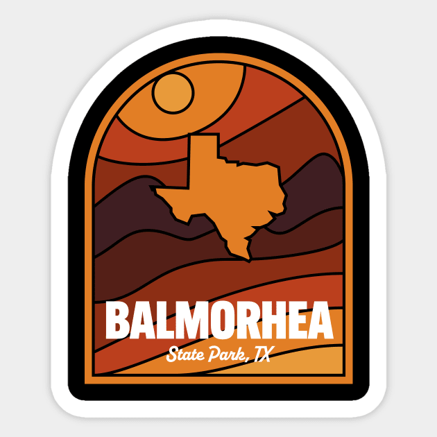 Balmorhea State Park Texas Sticker by HalpinDesign